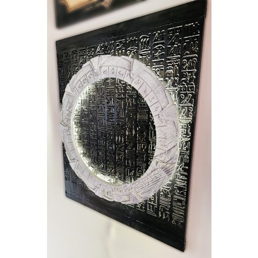 Stellar Gate – Illuminated Wooden Wall Relief